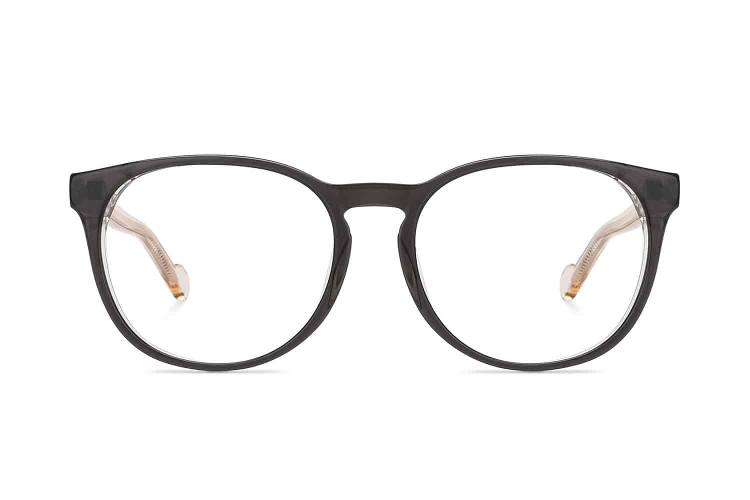 Black Full Rim Round Eyeglasses P133